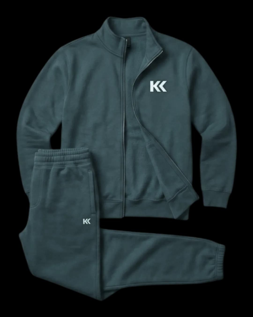 Classic Zip Tracksuit in Teal