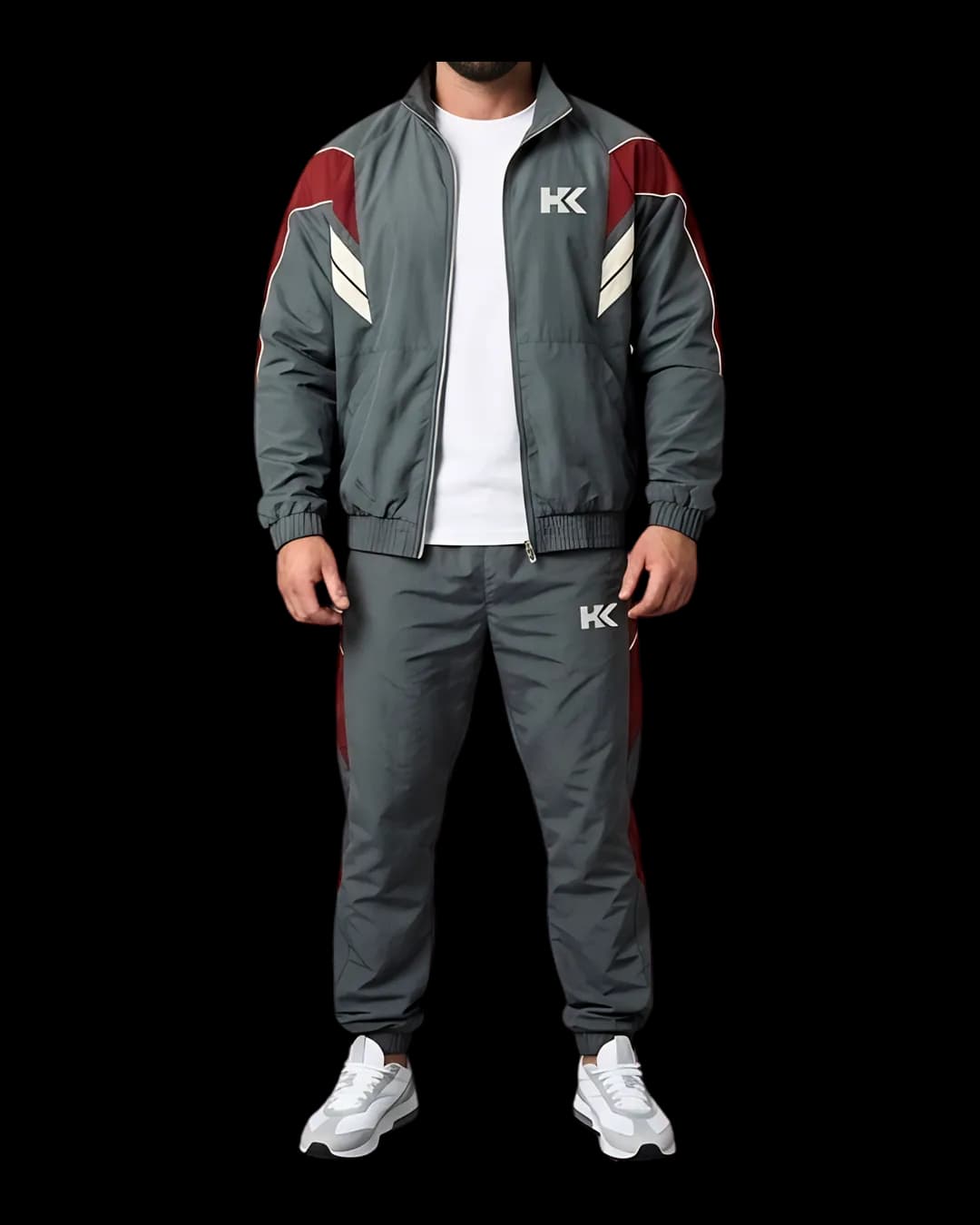 Woven Shell Tracksuit worn by a model