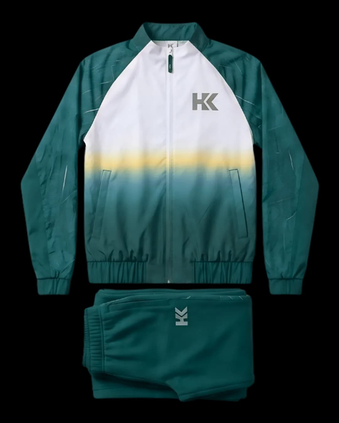 Ombre Tracksuit in Teal