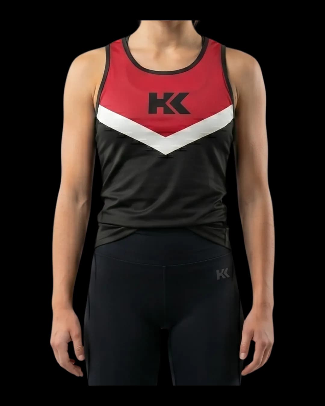 Running Singlet, worn by a model, view 2