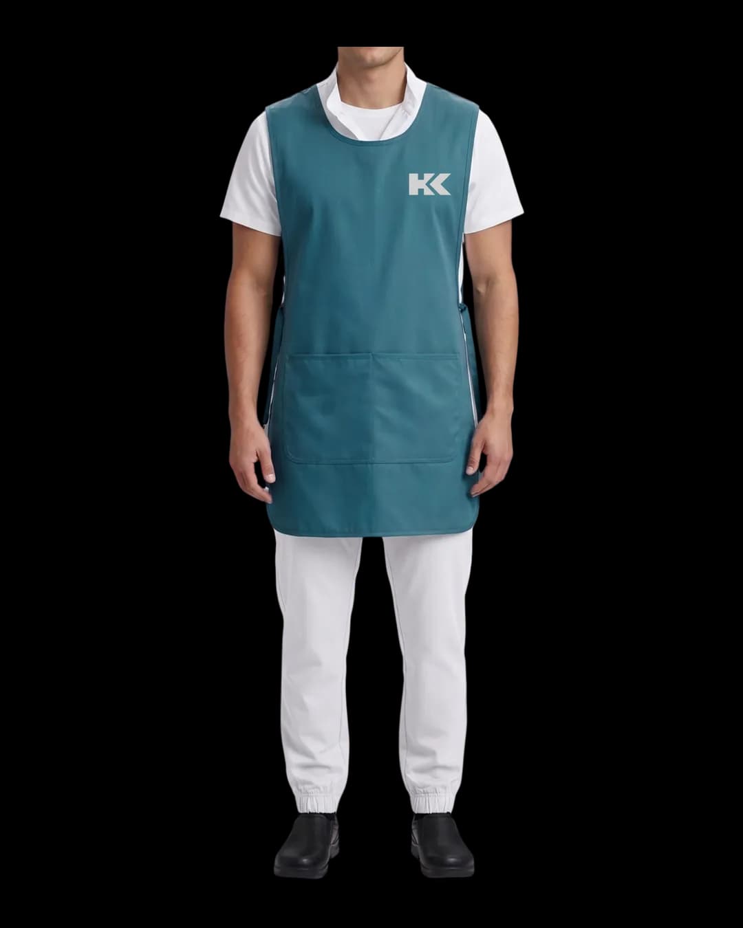 Tabard Apron worn by a model