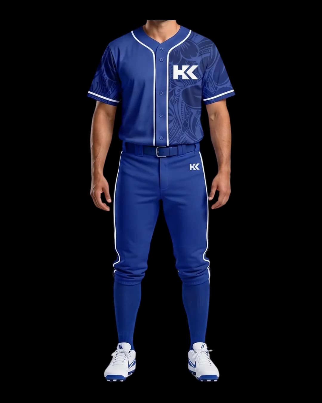 Classic Baseball Uniform worn by a model