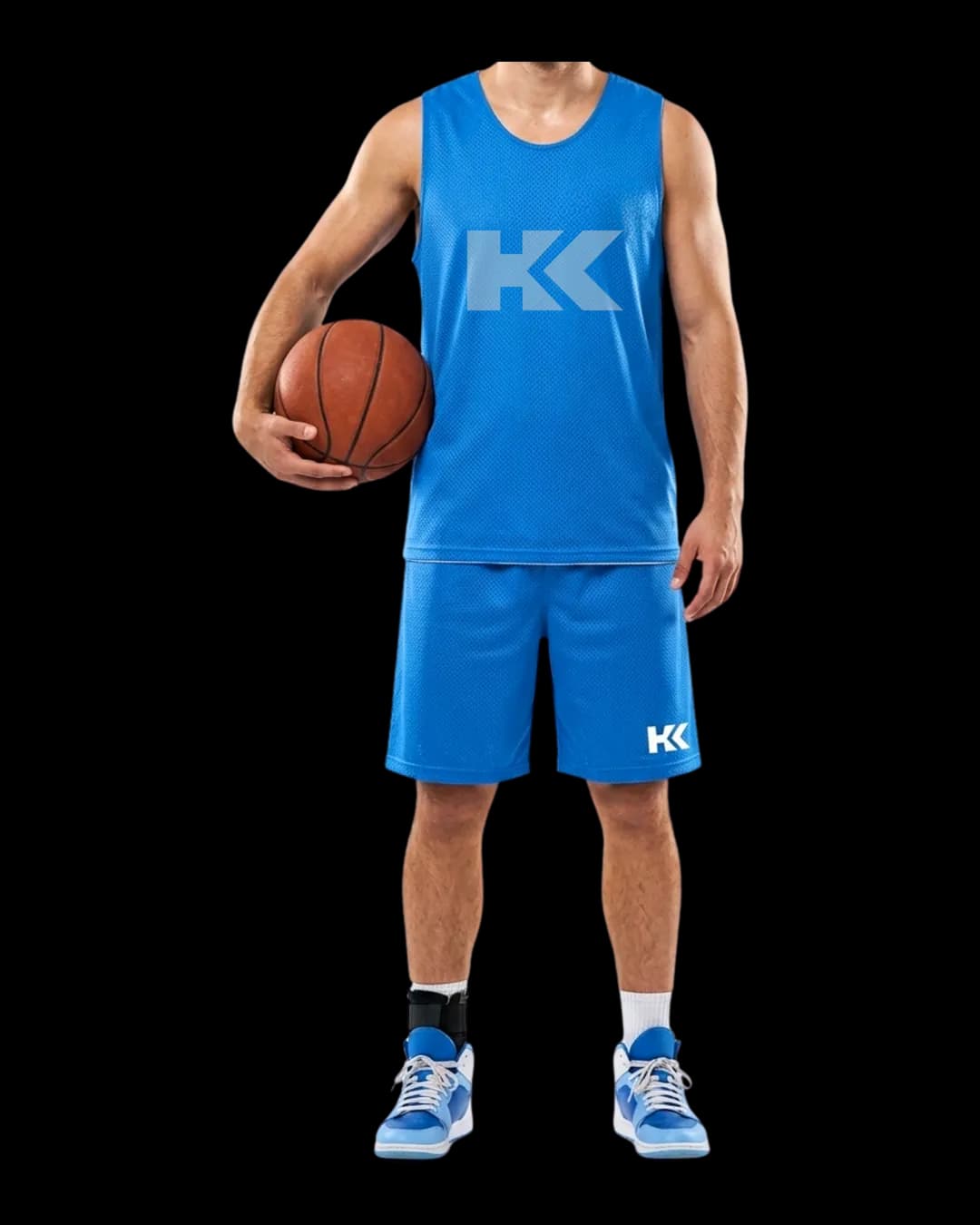 Classic Basketball Uniform worn by a model