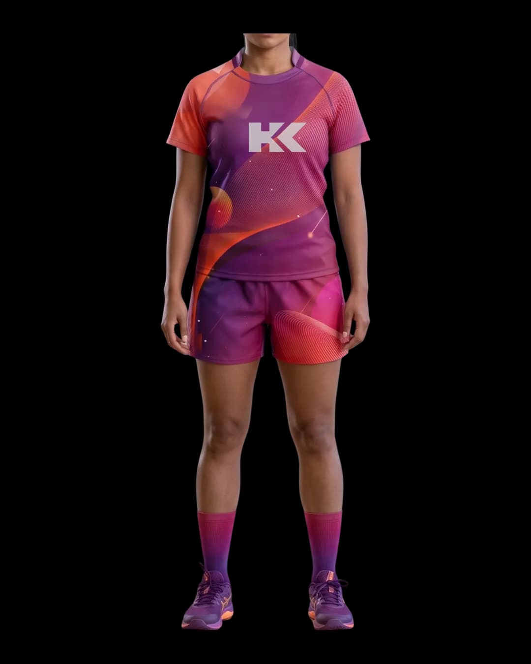 Gradient Rugby Uniform worn by a model