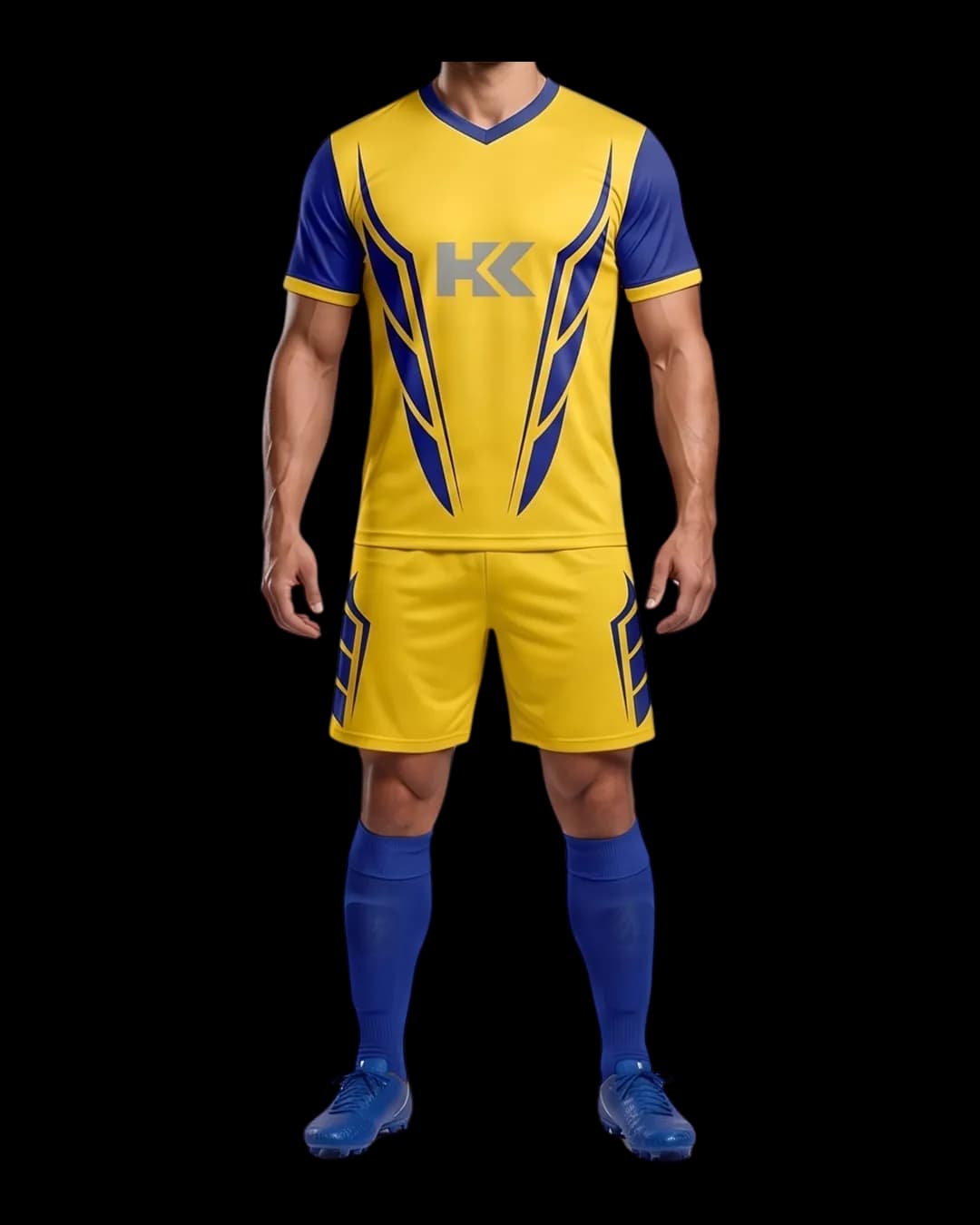 Contrast Panel Rugby Uniform worn by a model