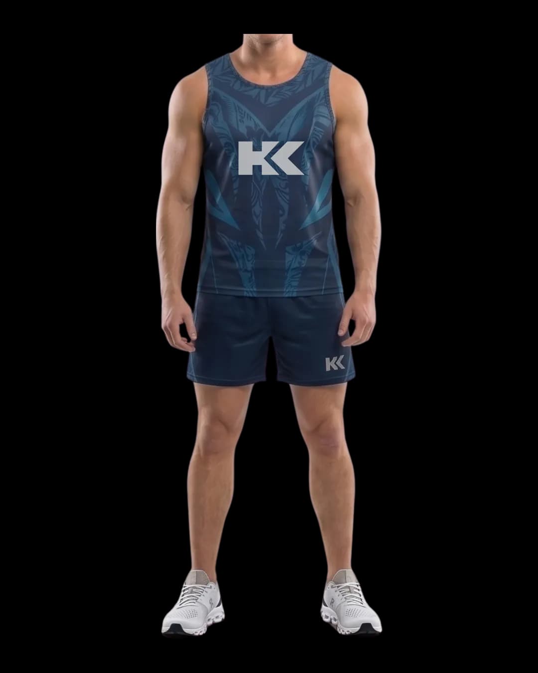 Tonal Print Volleyball Uniform worn by a model